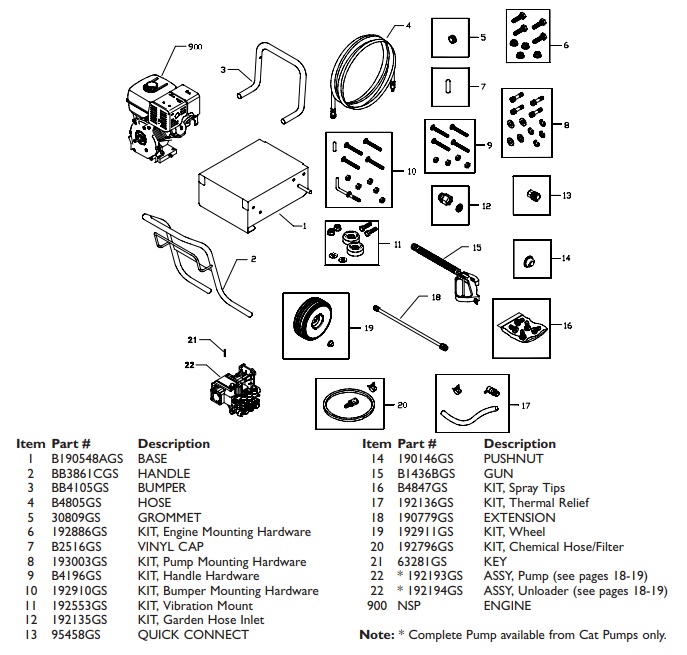 GENERAC 1540-1 parts breakdown